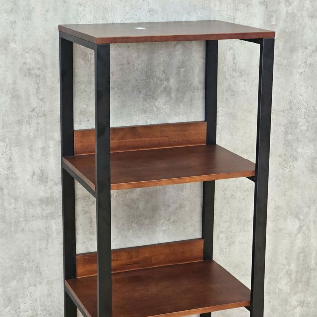 Kệ trang trí 4 tầng GULLI 55x40x130cm gỗ cao su chân sắt KTT68120