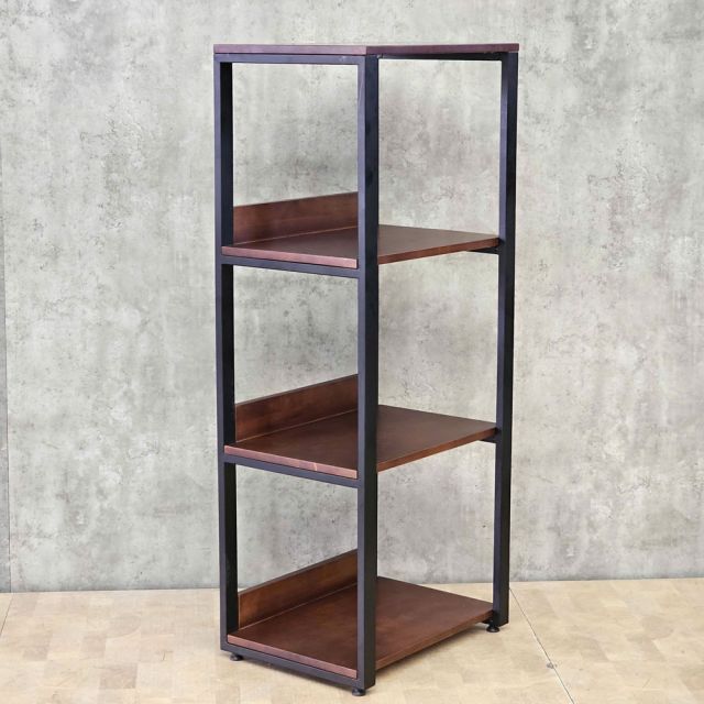 Kệ trang trí 4 tầng GULLI 55x40x130cm gỗ cao su chân sắt KTT68120