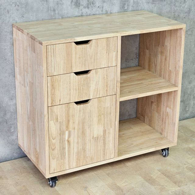 Tủ hồ sơ di động gỗ tự nhiên TCN68041