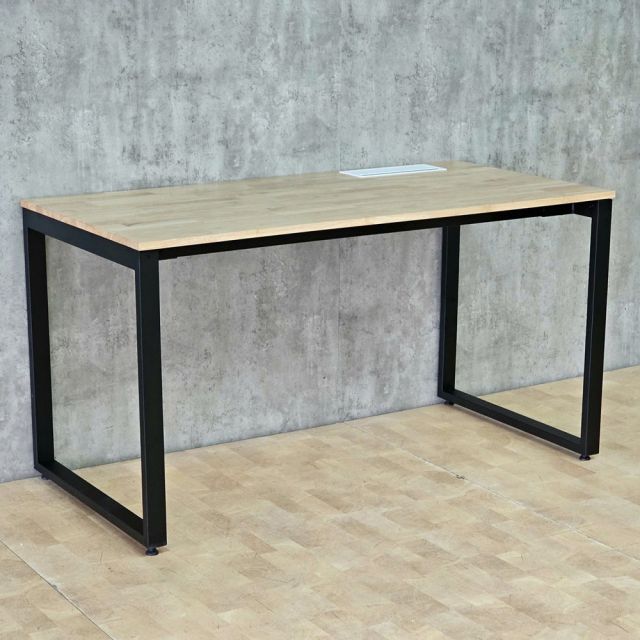 Bàn ZDesk tích hợp hộp điện âm bàn 140x70cm gỗ cao su chân sắt hệ Rectang ZD047