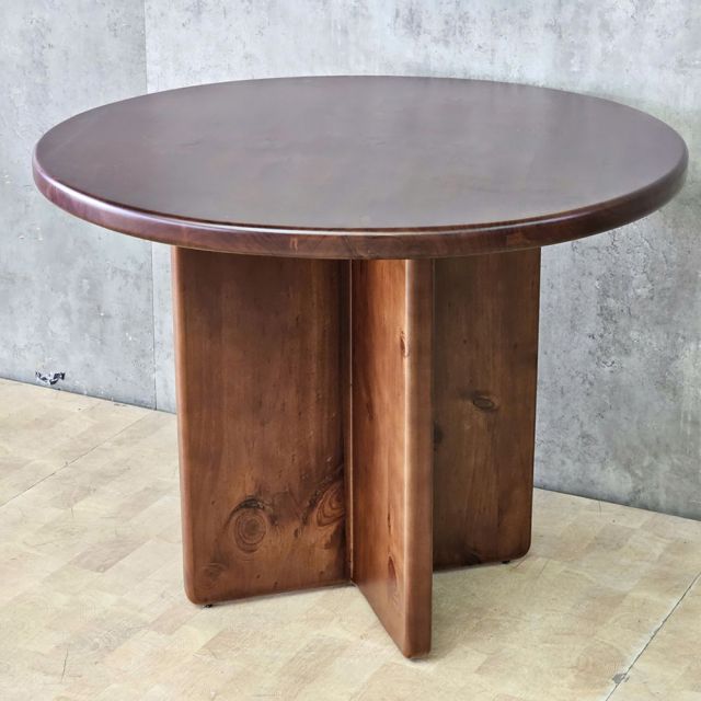 Bàn ăn tròn 100x100cm gỗ thông BA68320