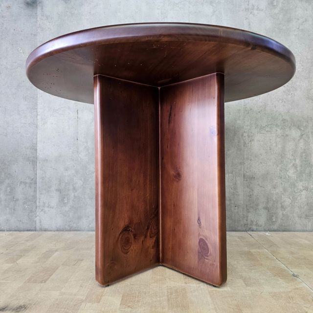 Bàn ăn tròn 100x100cm gỗ thông BA68320