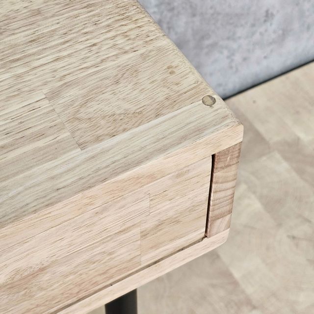 Bàn chân ống nước sắt RONEX2 140x60x75cm gỗ cao su BD68203