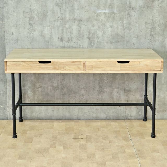Bàn chân ống nước sắt RONEX2 140x60x75cm gỗ cao su BD68203