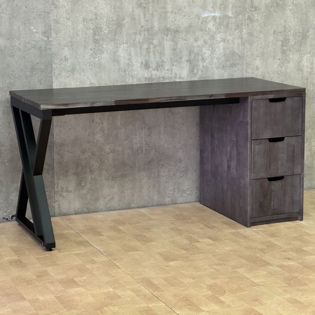 Bàn làm việc gác tủ 150x60x75cm gỗ tự nhiên chân hệ XConcept BD68205