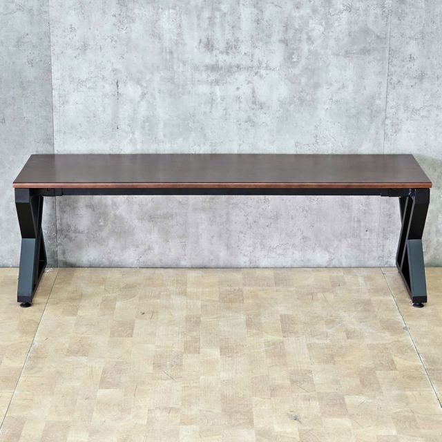 Ghế băng dài 140x40x45cm mặt gỗ cao su chân sắt GBD089
