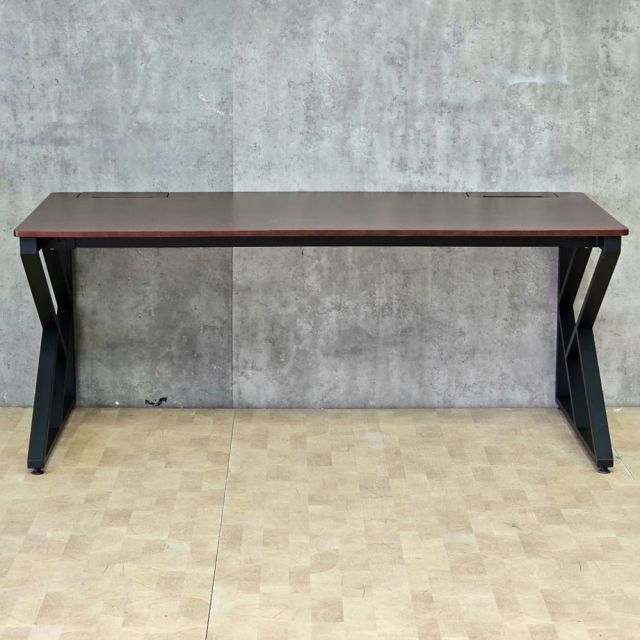 Bàn làm việc ZDesk tích hợp hộp điện 180x80x75cm gỗ cao su hệ KConcept HBKC065