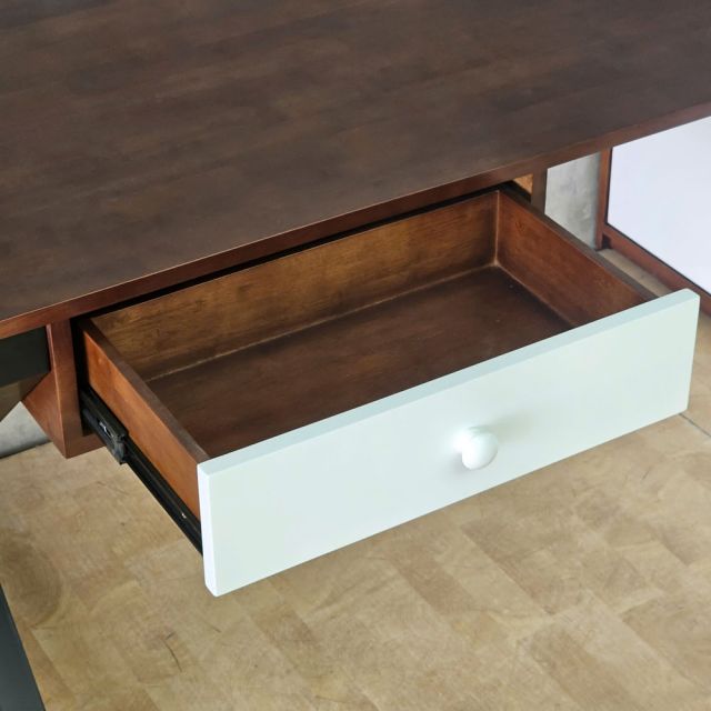 Bàn gác tủ 160x80cm gỗ cao su chân chữ X HBXC078