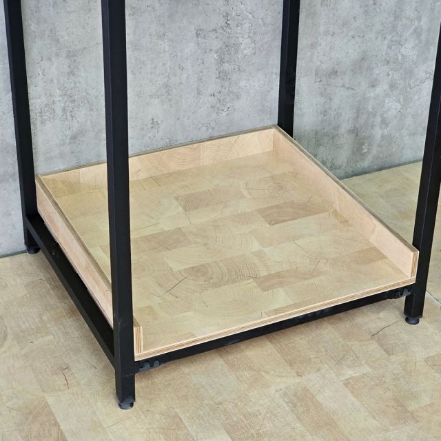 Kệ máy giặt 70x63x220cm gỗ plywood chân sắt KMG68041