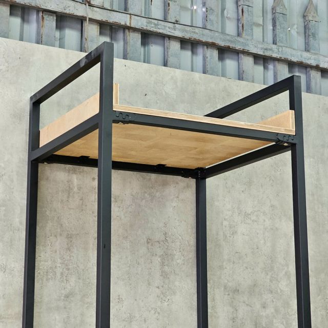 Kệ máy giặt 70x63x220cm gỗ plywood chân sắt KMG68041