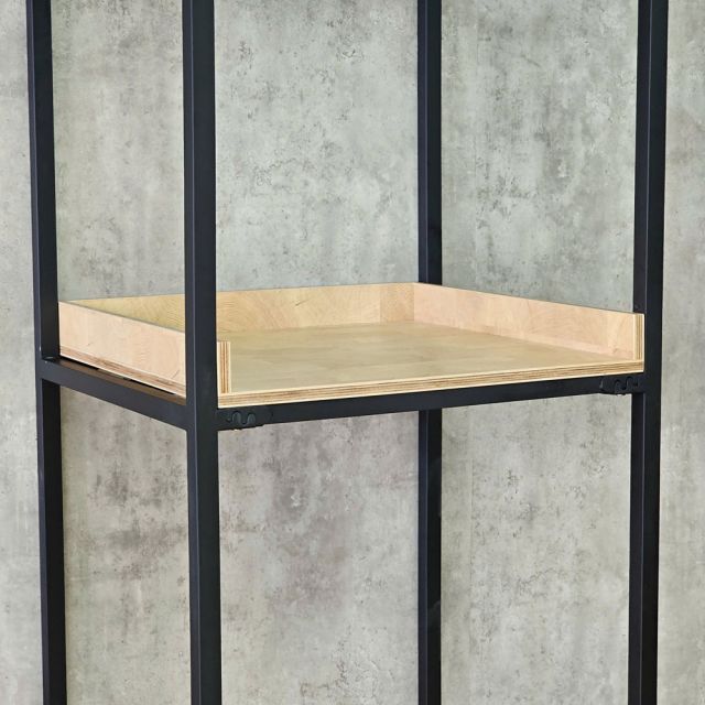 Kệ máy giặt 70x63x220cm gỗ plywood chân sắt KMG68041