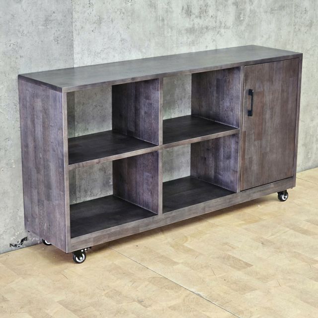 Kệ sách di động 120x30x60cm gỗ cao su KS68340