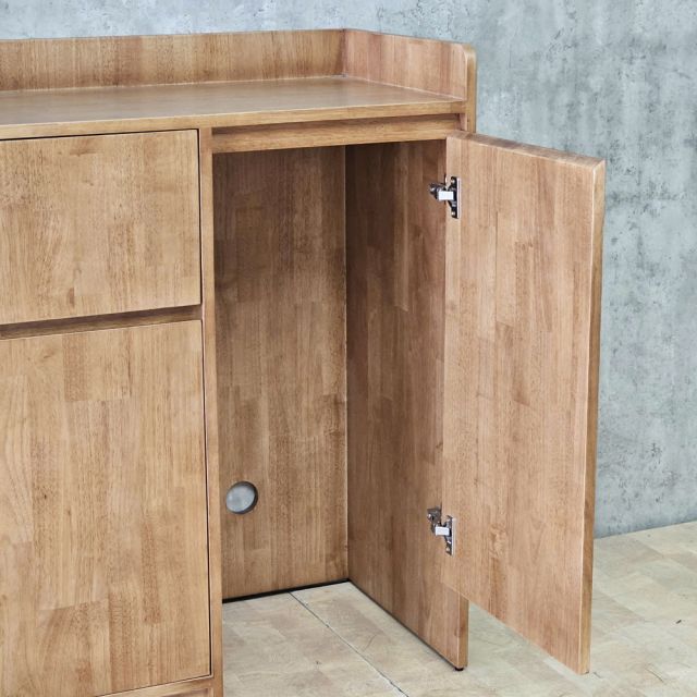 Tủ kệ trang trí phòng khách 120x40x98cm gỗ cao su KTT68123