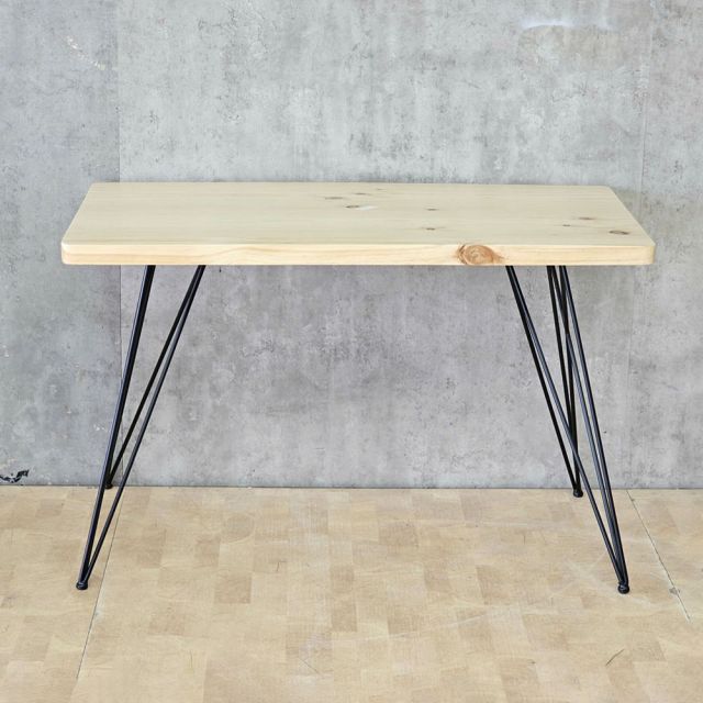 Bàn làm việc 120x60cm gỗ thông dày chân sắt Hairpin Pro SPD68169