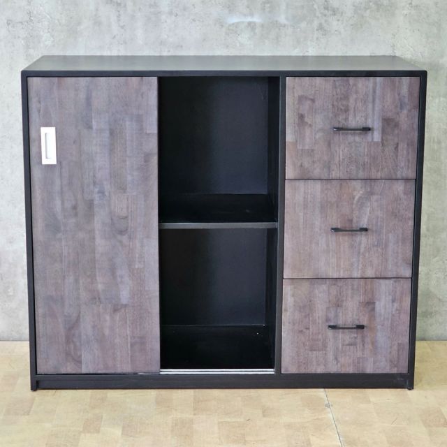 Tủ lưu trữ 120x50x100cm gỗ cao su THS68099