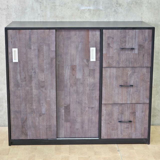 Tủ lưu trữ 120x50x100cm gỗ cao su THS68099