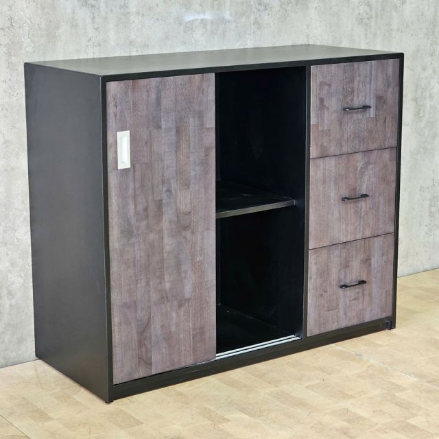 Tủ lưu trữ 120x50x100cm gỗ cao su THS68099