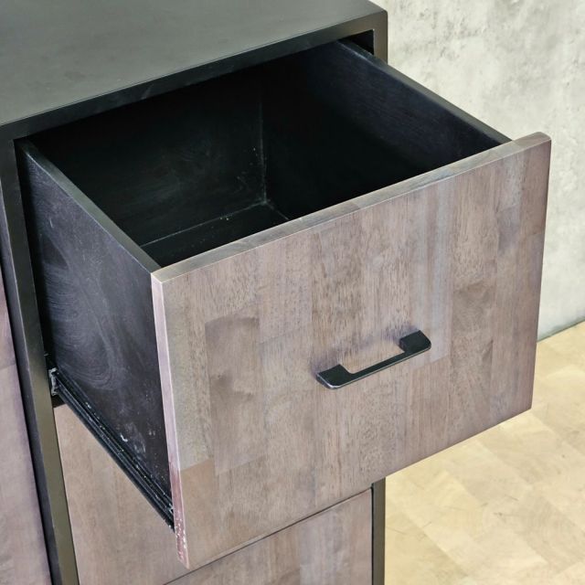 Tủ lưu trữ 120x50x100cm gỗ cao su THS68099