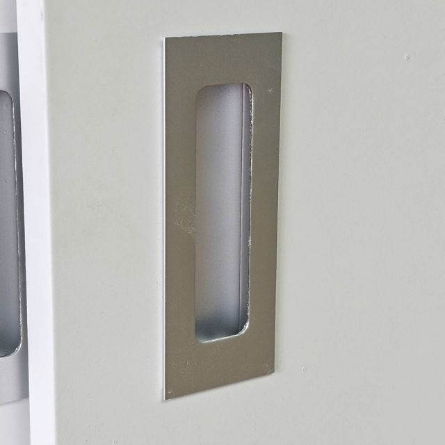 Tủ lưu trữ hồ sơ cửa lùa 136x55x60cm gỗ cao su THS68100