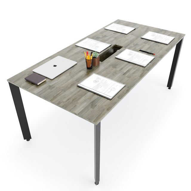 HBTA008 - Bàn họp 90x180cm hệ Trian chân sắt tam giác HBTA008 - Bàn họp 90x180cm hệ Trian chân sắt tam giác