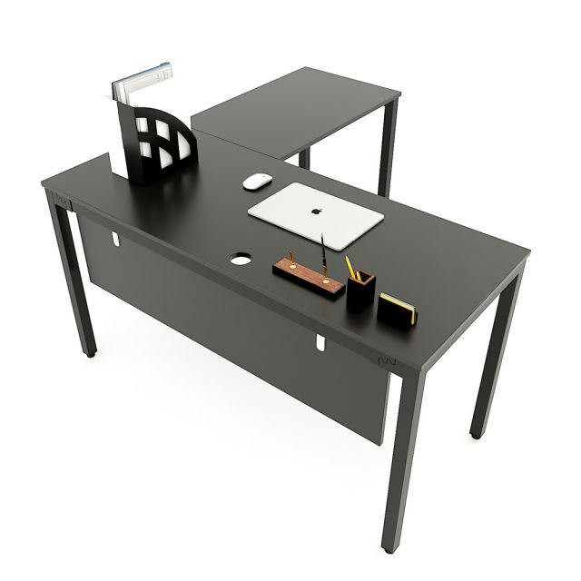 HBUC017 - Bàn làm việc chữ L 140x150 hệ UConcept chân sắt lắp ráp HBUC017 - Bàn làm việc chữ L 140x150 hệ UConcept chân sắt lắp ráp