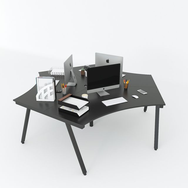 HBAC025 - Bàn cụm 3 240x208 AConcept chân sắt lắp ráp HBAC025 - Bàn cụm 3 240x208 AConcept chân sắt lắp ráp