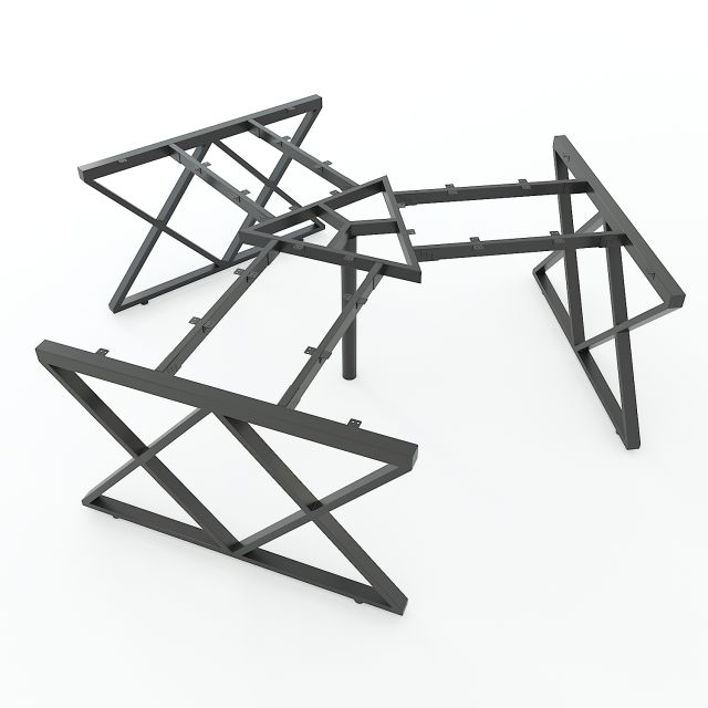 HCXC023 - Chân bàn cụm 3 hệ XConcept 236x205cm lắp ráp HCXC023 - Chân bàn cụm 3 hệ XConcept 236x205cm lắp ráp