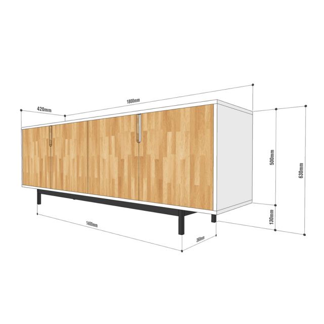 KTB68060 - Tủ gỗ trang trí phòng khách