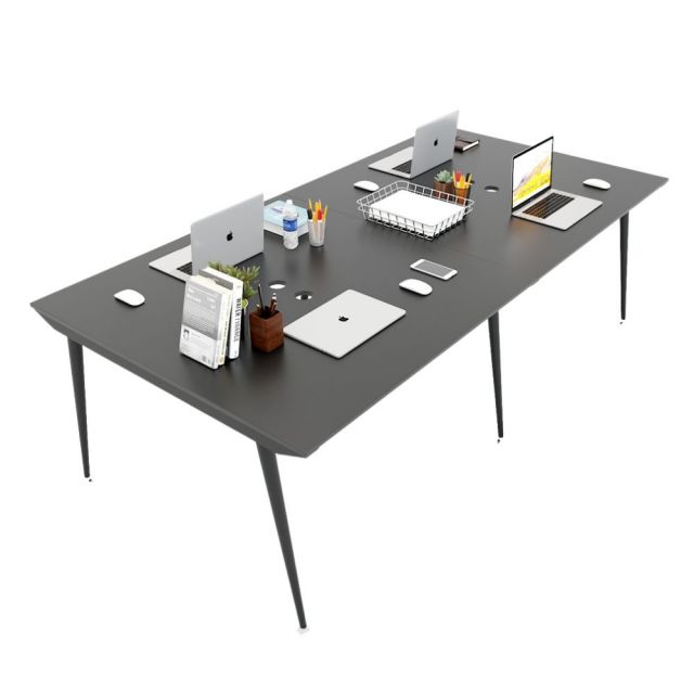 HBCO012 - Bàn cụm 4 chỗ 120x240cm hệ CONE chân sắt lắp ráp HBCO012 - Bàn cụm 4 chỗ 120x240cm hệ CONE chân sắt lắp ráp