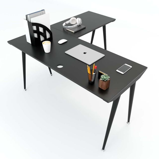 HBCO014 - Bàn làm việc chữ L 140x140cm hệ CONE chân sắt lắp ráp HBCO014 - Bàn làm việc chữ L 140x140cm hệ CONE chân sắt lắp ráp