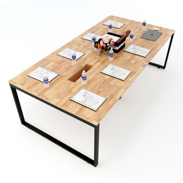 HBRT010 - Bàn họp 120x240cm hệ RECTANG chân sắt lắp ráp HBRT010 - Bàn họp 120x240cm hệ RECTANG chân sắt lắp ráp