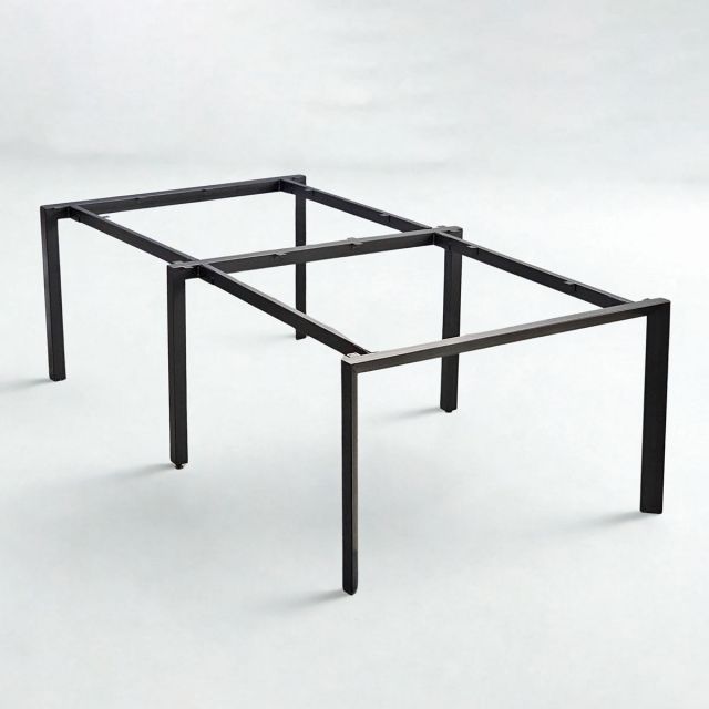 HCTA012 - Chân bàn cụm 4 chỗ ngồi hệ Trian Concept 240x120 lắp ráp