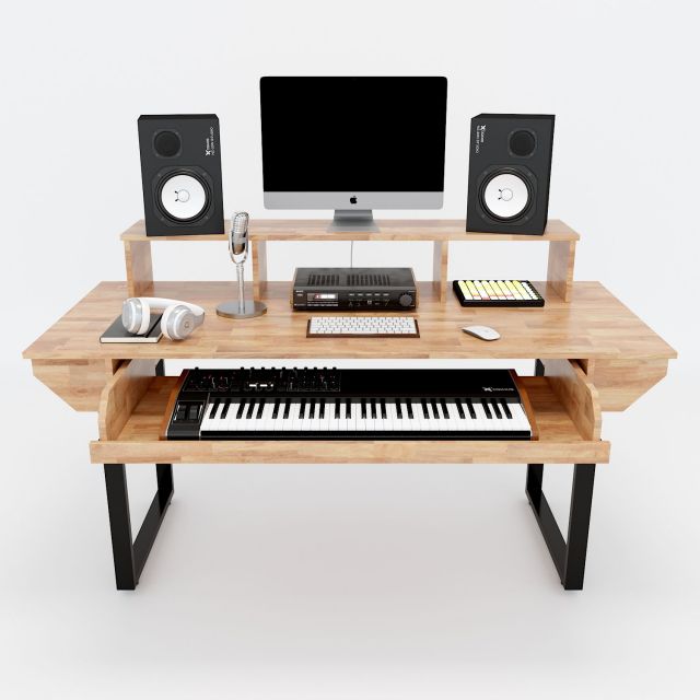 SD68001- Bàn phòng thu StudioDesk 160x70x95cm có hộc kéo đàn SD68001- Bàn phòng thu StudioDesk 160x70x95cm có hộc kéo đàn