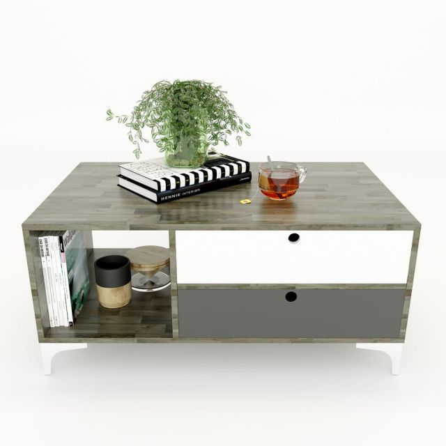 Bàn trà OSAN II 100x60x45cm có ngăn hộc kéo gỗ cao su TT68046 Bàn trà OSAN II 100x60x45cm có ngăn hộc kéo gỗ cao su TT68046