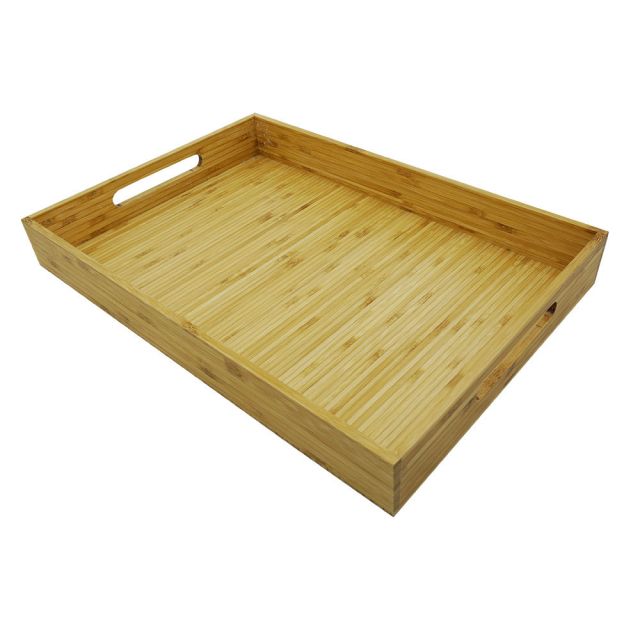 PKT006 - Khay tre bưng đồ nhà hàng ( 50x35x5cm)