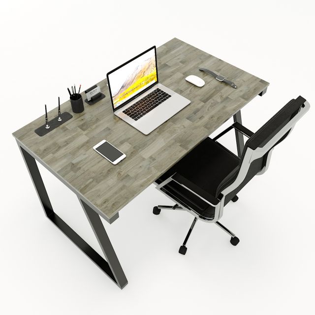 HBTH004 - Bàn làm việc 120x70 Trapeze II Concept lắp ráp