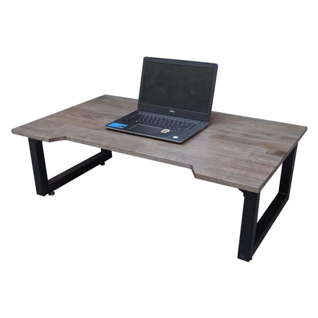 Bàn ngồi bệt SGDesk 100x60cm gỗ cao su màu nâu KHUYẾT chân gấp SGD005 Bàn ngồi bệt SGDesk 100x60cm gỗ cao su màu nâu KHUYẾT chân gấp SGD005