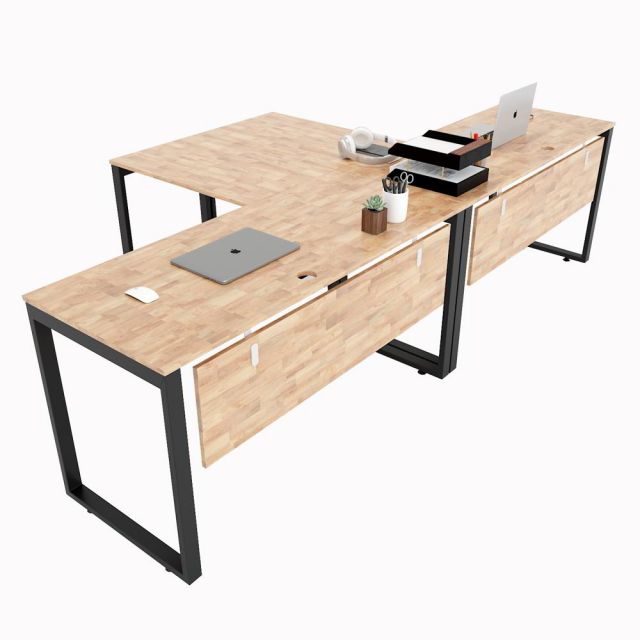 Bàn cụm 2 góc L nối tiếp Rectang Concept Bàn cụm 2 góc L nối tiếp Rectang Concept