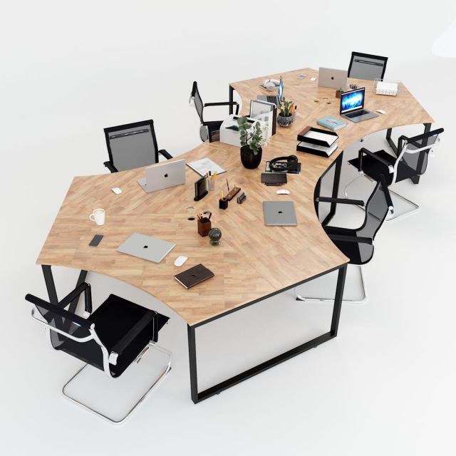 Bàn cụm 6 nhánh cây Rectang Concept Bàn cụm 6 nhánh cây Rectang Concept