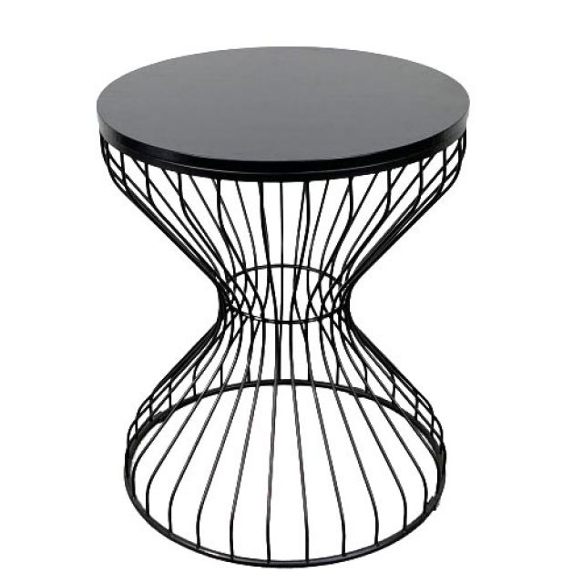 Bàn Cafe đồng hồ cát gỗ Cao Su tròn 60cm nhiều màu CFD68047