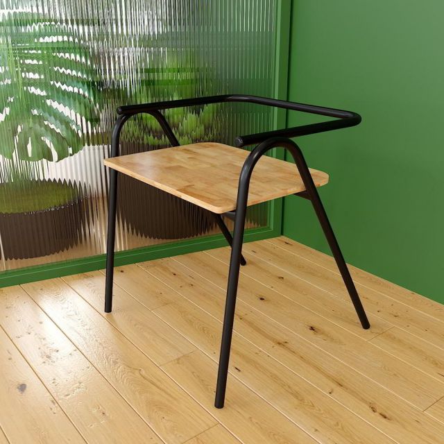 GCF033 - Ghế Cozy nhiều màu mặt gỗ sắt sơn tĩnh điện