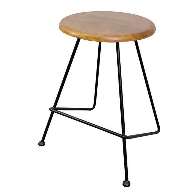 Ghế đôn gỗ tròn chân sắt Lap nhiều màu GCF029 Ghế đôn gỗ tròn chân sắt Lap nhiều màu GCF029