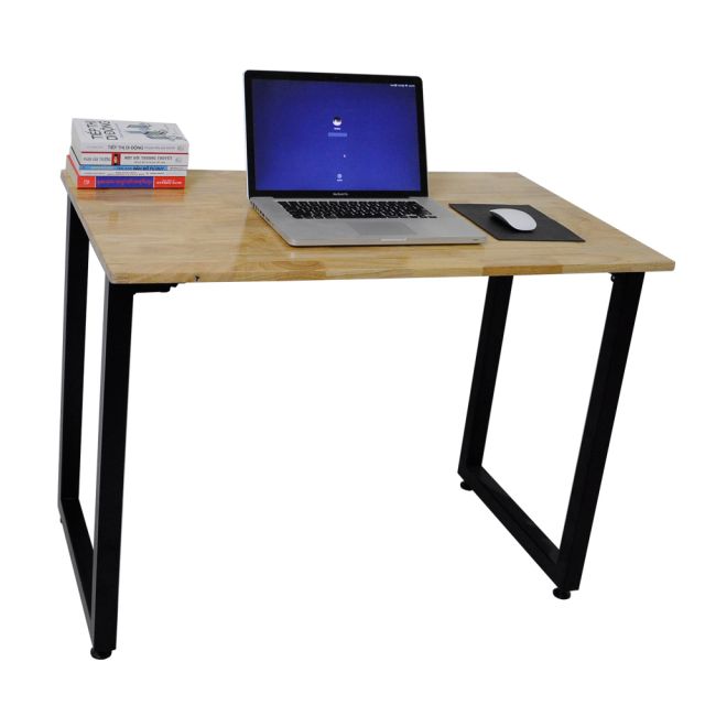 Bàn làm việc chân gấp 100x60cm gỗ cao su SPD68016