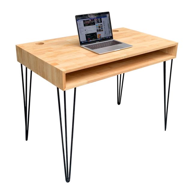 Bàn học có ngăn hộc 100x60cm chân sắt Hairpin sơn tĩnh điện  BD68052 Bàn học có ngăn hộc 100x60cm chân sắt Hairpin sơn tĩnh điện  BD68052