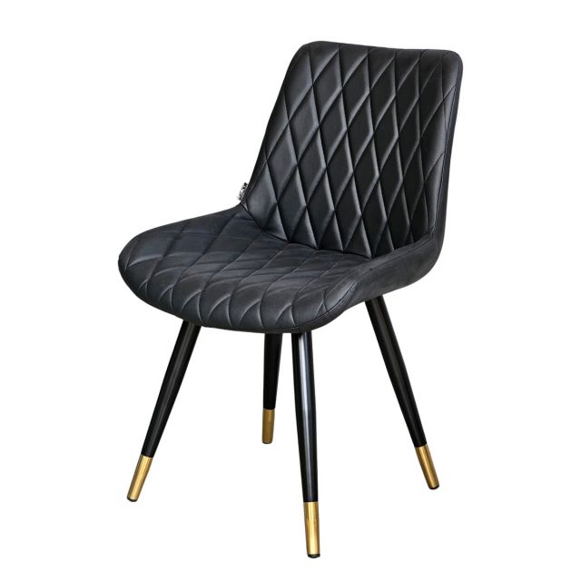 Ghế Aster chân sắt, mặt ghế bọc nệm da PU GCF041 Ghế Aster chân sắt, mặt ghế bọc nệm da PU GCF041