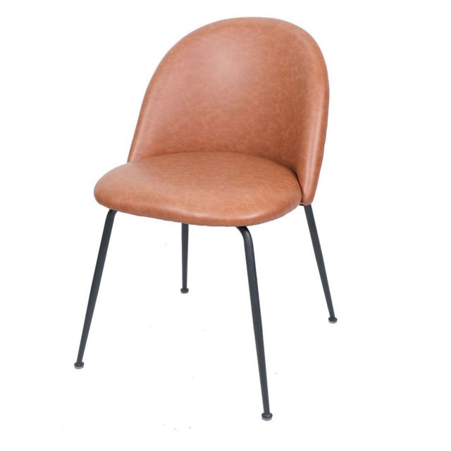 Ghế LUCAS mặt nệm simili chân màu đen GCF045 Ghế LUCAS mặt nệm simili chân màu đen GCF045