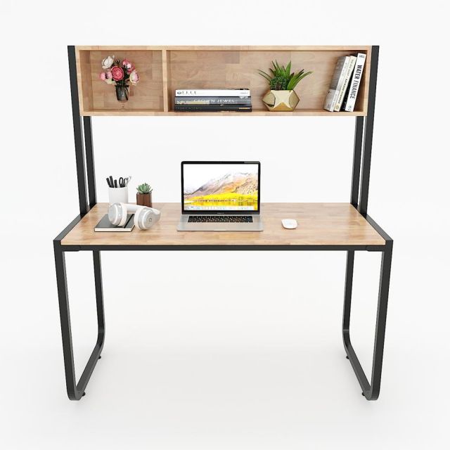 Bàn học kết hợp kệ 2 ngăn UBAN 126x60x141cm gỗ cao su FD68028 Bàn học kết hợp kệ 2 ngăn UBAN 126x60x141cm gỗ cao su FD68028