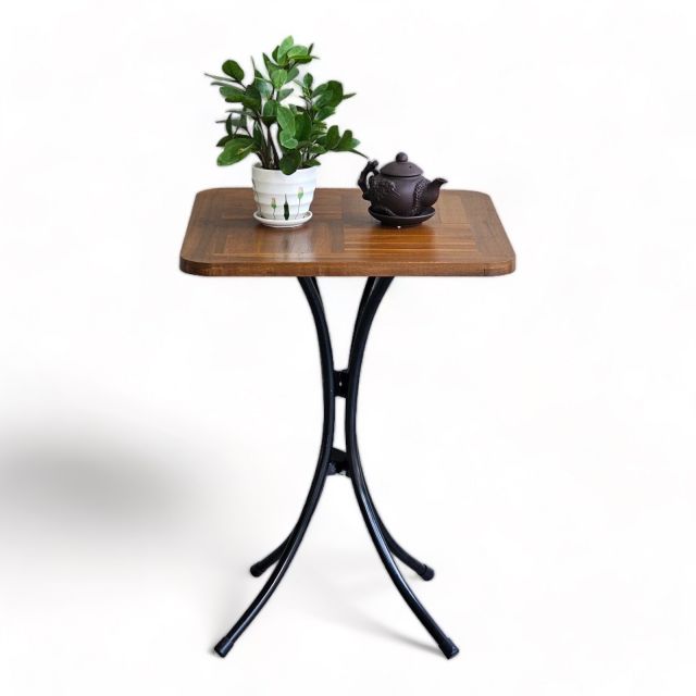 Bàn cafe ngoài trời gỗ chân sắt Kite01 vuông 55cm CFD68059 Bàn cafe ngoài trời gỗ chân sắt Kite01 vuông 55cm CFD68059