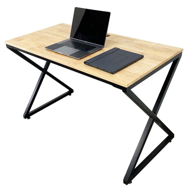 Bàn làm việc gỗ cao su chân sắt Xconcept 120x60x75(cm) Bàn làm việc gỗ cao su chân sắt Xconcept 120x60x75(cm)