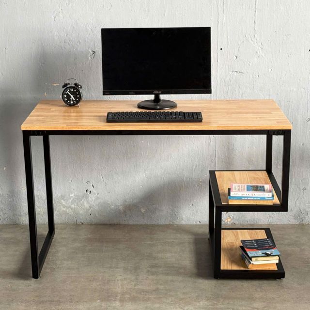 FD68032 - Bàn học UBAN chân bàn kết hợp kệ 120x60x75(cm)